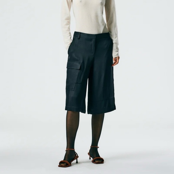 Tibi Eco Acetate Cargo Shorts